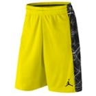 Jordan Aj Flight Pattern Shorts - Mens - Vibrant Yellow/black