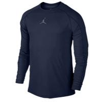 Jordan Aj All Season Fitted Long Sleeve Top - Mens - Midnight Navy/cool Grey