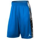 Jordan Aj Flight Pattern Shorts - Mens - Sport Blue/white