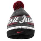 Nike Pom Beanie - Mens - Charcoal Heather/white