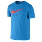 Nike Fly Graphic T-shirt - Mens - Light Blue Lacquer/bright Crimson/blue Force