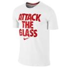 Nike Attack The Glass T-shirt - Mens - White/university Red