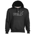 Puma No 1 Logo Hoodie - Mens - Dark Gray Heather/black