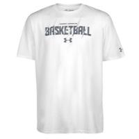 Under Armour Basketball T-shirts - Mens - White/steel