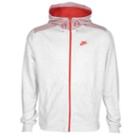 Nike Hybrid Full Zip Fleece Hoodie - Mens - Birch Heather/pure Platinum/university Red