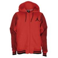 Jordan Varsity Ele Full Zip Jacket - Mens - Gym Red/black