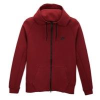 Nike Aw77 Tech Full Zip Fleece - Mens - Med Team Red Heather/team Red/black/black