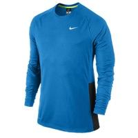 Nike Crossover L/s Top - Mens - Light Blue Lacquer/black/white