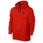 Nike Aw77 Fleece Hoodie - Mens - Challenge Red/black