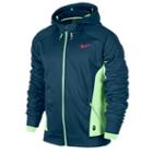 Nike Hero Outdoor Tech F/z Hoodie - Mens - Blue Force/vapor Green/bright Crimson