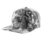 Nike Sb Performance Camo Snapback - Mens - White/black/cool Grey