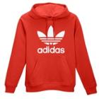 Adidas Originals Raglan Trefoil Fleece Hoodie - Mens - Collegiate Red/white