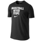 Nike Basketball Never Stops 2.0 T-shirt - Mens - Black/white