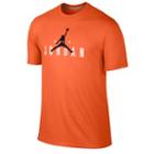 Jordan Aj Branded T-shirt - Mens - Electro Orange/black