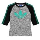 Adidas Originals Three Quarter Sleeve Raglan - Mens - Black/fresh Green