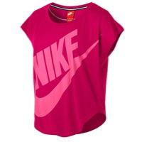 Womens Nike Signal Loose T-shirt - Fushia Force/hyper Pink