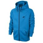 Nike Aw77 Tech Full Zip Fleece - Mens - Lt Photo Blue/lt Photo Blue/black/black