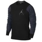 Jordan Ele Sleeve Fleece Crew - Mens - Black/anthracite
