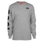 Nike Bb Pivot Long Sleeved Print T-shirt - Mens - Dark Grey Heather/black