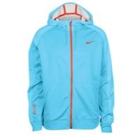 Nike Elite Stripe F/z Performance Hoodie - Mens - Clearwater/clearwater Heather/team Orange