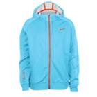 Nike Elite Stripe F/z Performance Hoodie - Mens - Clearwater/clearwater Heather/team Orange