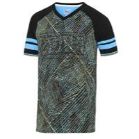 Puma Short Sleeve Varsity T-shirt - Mens - Black/little Boy Blue Print