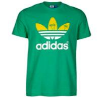 Adidas Originals Palm Tree Trefoil Graphic T-shirt - Mens - Surf Green/white/yellow