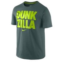 Nike Dunkzilla T-shirt - Mens - Dark Emerald/volt/cyber