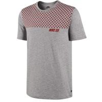 Nike Sb Dri-fit Polka Dot T-shirt - Mens - Dk Grey Heather/gym Red