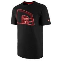Nike Neon Hoop T-shirt - Mens - Black/bright Crimson/university Red