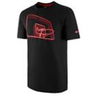 Nike Neon Hoop T-shirt - Mens - Black/bright Crimson/university Red