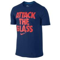 Nike Attack The Glass T-shirt - Mens - Blue Force/bright Crimson/light Blue Lacquer