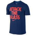 Nike Attack The Glass T-shirt - Mens - Blue Force/bright Crimson/light Blue Lacquer