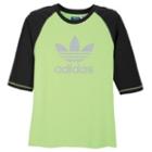 Adidas Originals Three Quarter Sleeve Raglan - Mens - Macaw/black/mid Grey