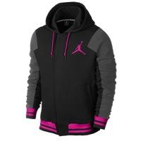 Jordan Varsity Hoodie - Mens - Black/black Heather/fusion Pink