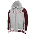 Jordan Varsity Ele Full Zip Jacket - Mens - Dark Grey Heather/team Red