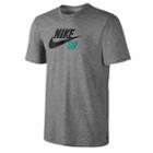 Nike Sb Dri-fit Icon Logo T-shirt - Mens - Dark Grey Heather/dark Grey Heather/teal