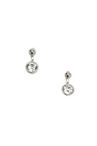 Forever21 Silver & Clear Faux Gem Ear Jackets