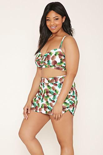 Forever21 Plus Women's  Plus Size Wrap Bikini Bottoms