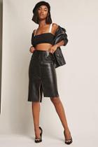 Forever21 Asymmetrical Faux Leather Skirt