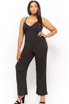 Forever21 Plus Size Strappy Wide-leg Jumpsuit