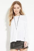 Forever21 Shirred Crepe Blouse