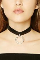 Forever21 Hoop Pendant Choker