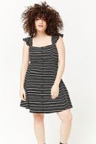 Forever21 Plus Size Striped Fit & Flare Dress