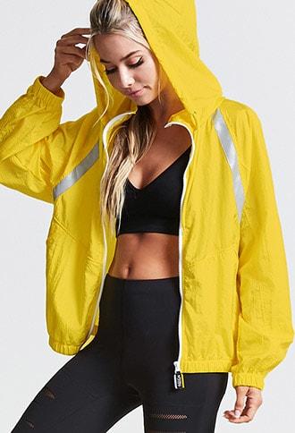 Forever21 Active Contrast Windbreaker