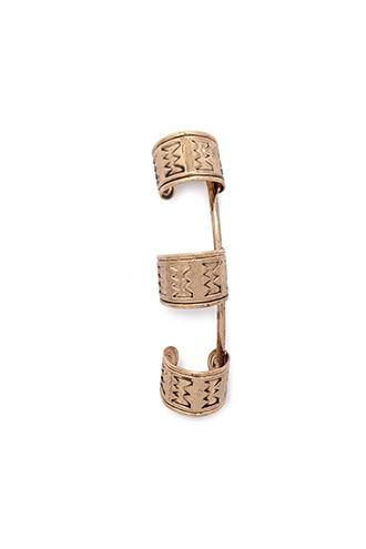 Forever21 Antique Gold Etched Ear Cuff