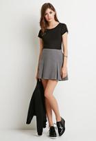 Forever21 Women's  Pleated Mini Skirt (grey)