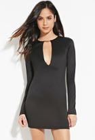 Forever21 Women's Cutout-front Bodycon Dress