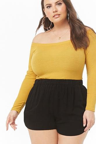 Forever21 Plus Size Dolphin-hem Shorts