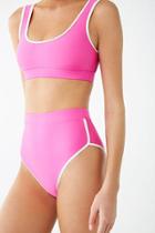 Forever21 Contrast High-waist Bikini Bottoms